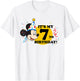 Disney Mickey Mouse 7th Birthday T-Shirt - T-Shirt | White