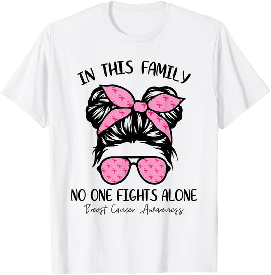 Breast Cancer Awareness Shirt Girls Pink Ribbon Kids Youths T-Shirt - T-Shirt | White