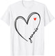 Cute Gammie With Heart Girl Women Mom Mother T-Shirt - T-Shirt | White