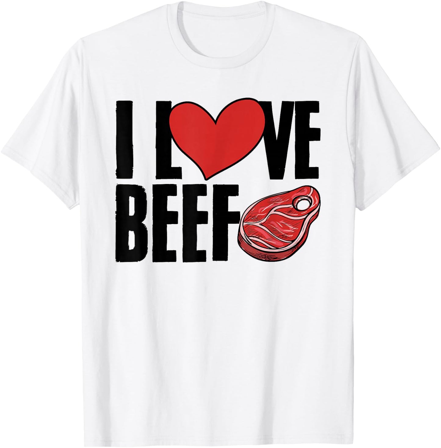 Food Beef Steak Meat Lover Anti Vegan Carnivore Meat Eater T-Shirt - T-Shirt | White