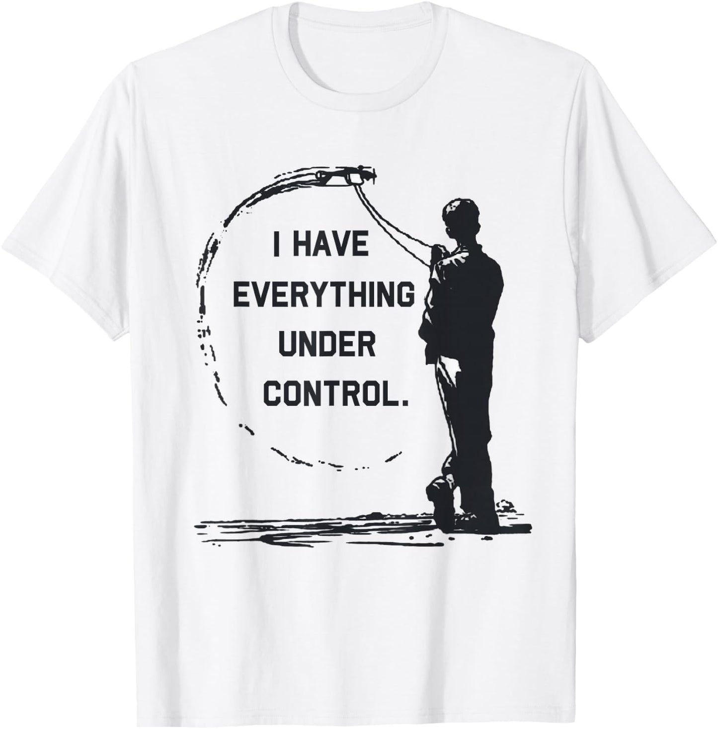 I Have Everything Under Control CL Control Line Airplane T-Shirt - T-Shirt | White