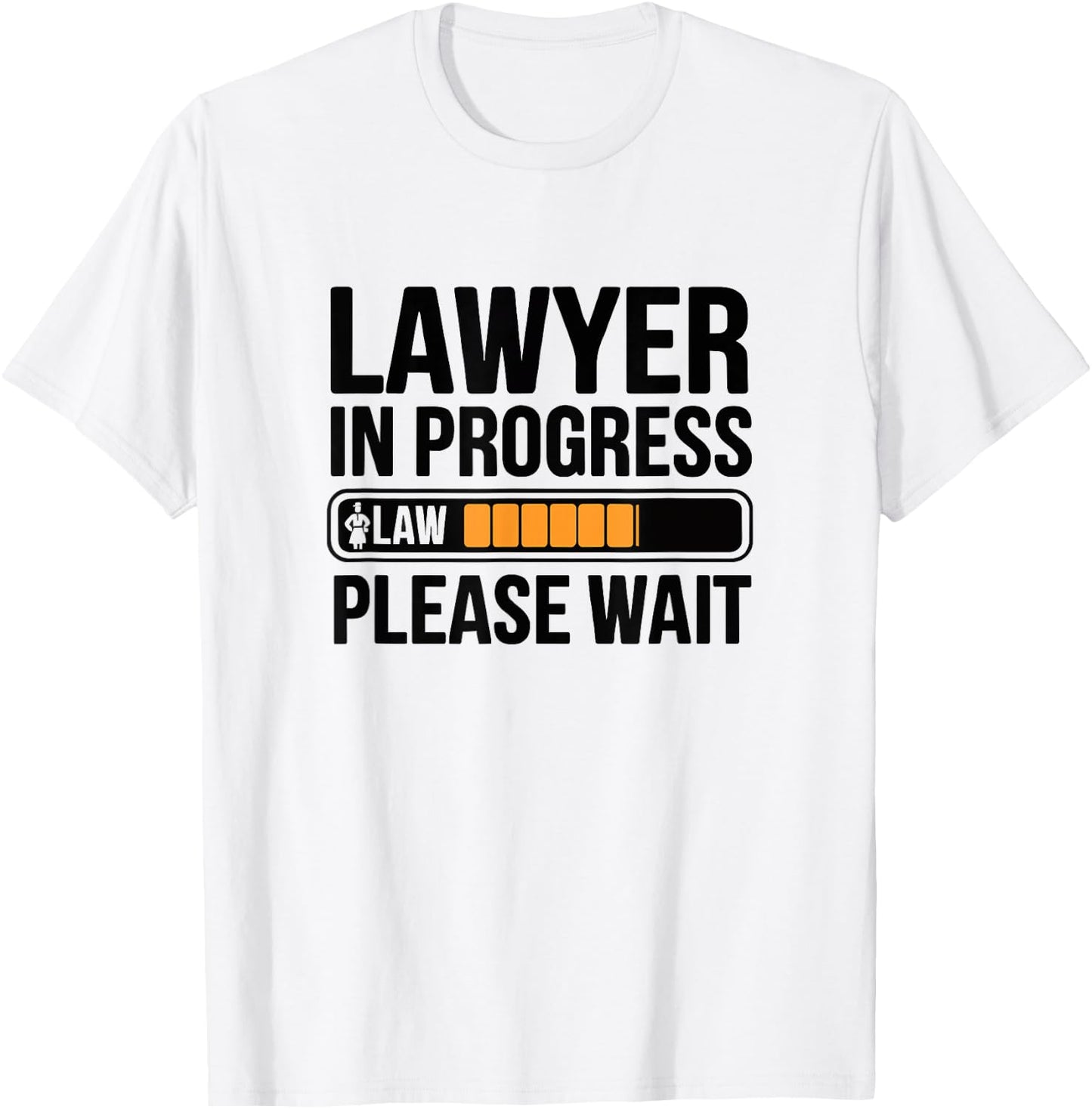 Funny Lawyer in Progress Law School College Loading T-Shirt - T-Shirt | White