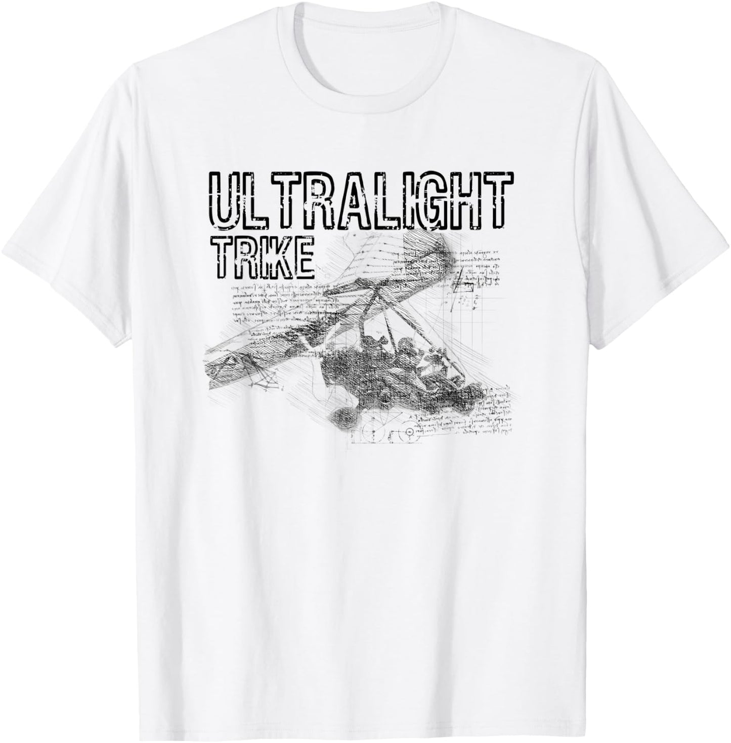 Ultralight Trike Aircraft Microlight Shirt T-Shirt - T-Shirt | White