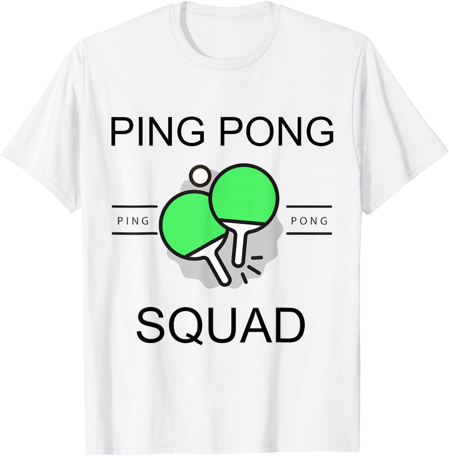 Ping Pong Squad Team Friend Project Gang Party Sport Player T-Shirt - T-Shirt | White