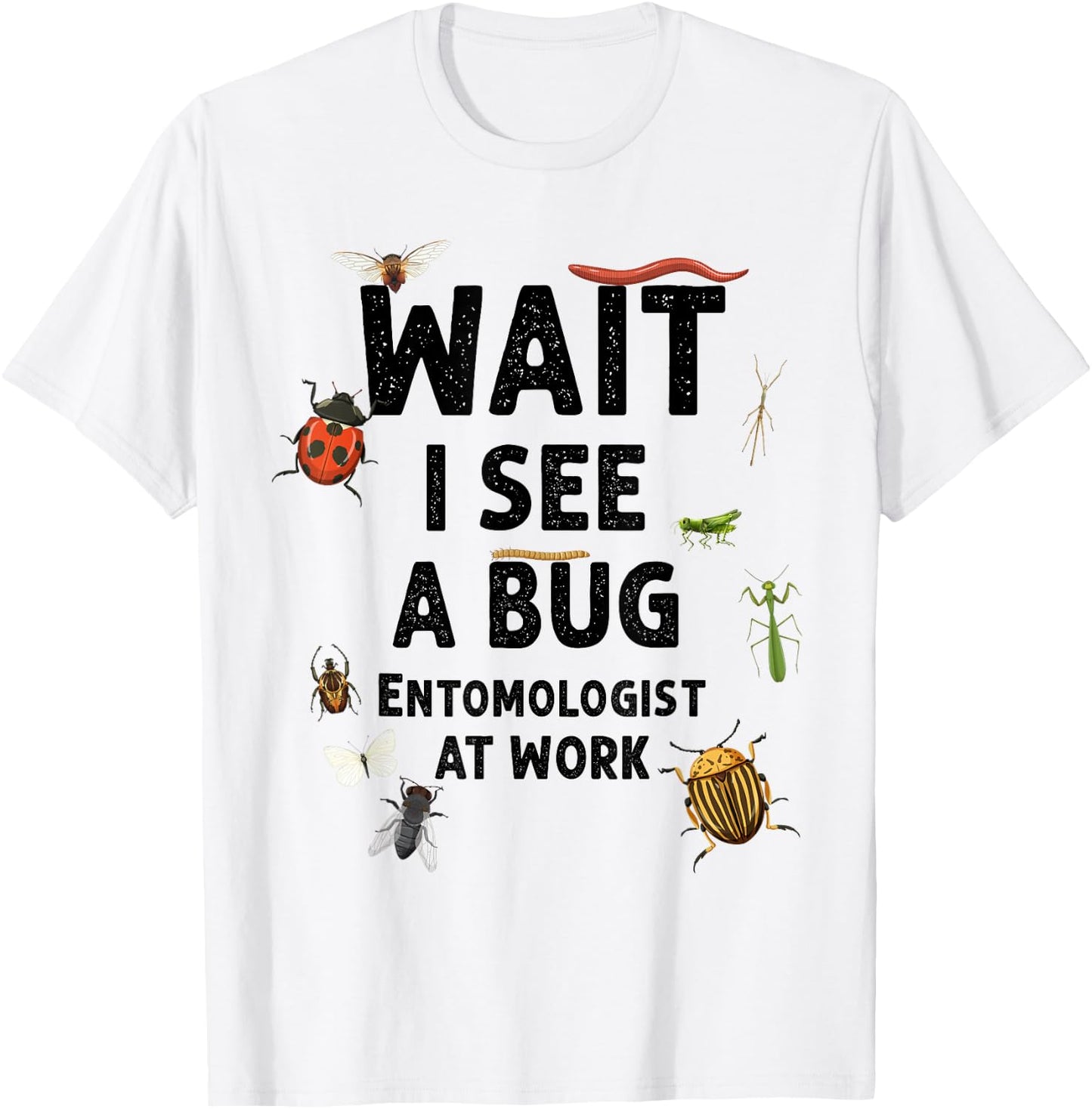 Kids Entomology Toddlers Wait I See A Bug Catchers Costume T-Shirt - T-Shirt | White