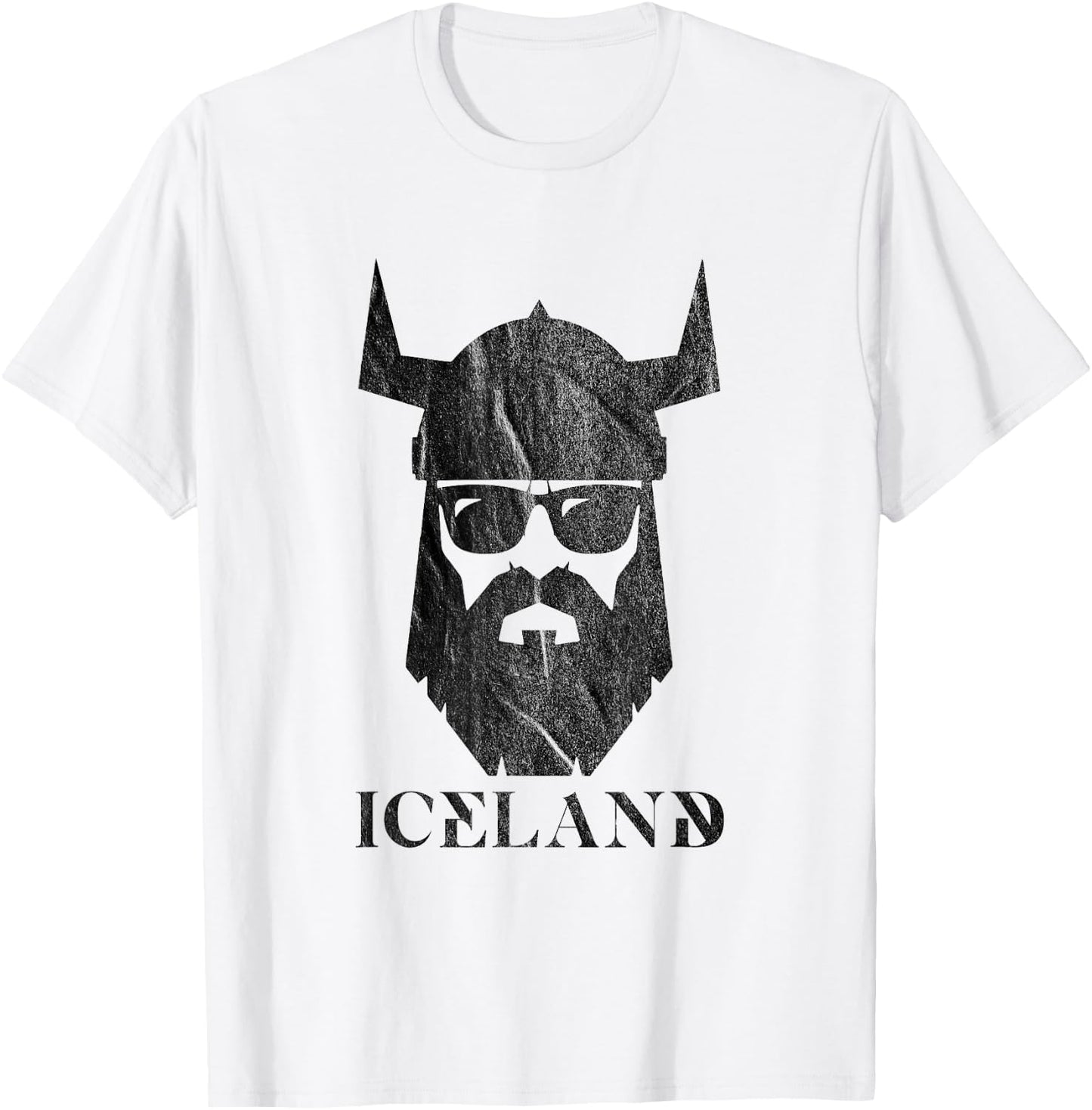 Iceland Shirt with Midnight Sun Viking T-Shirt - T-Shirt | White