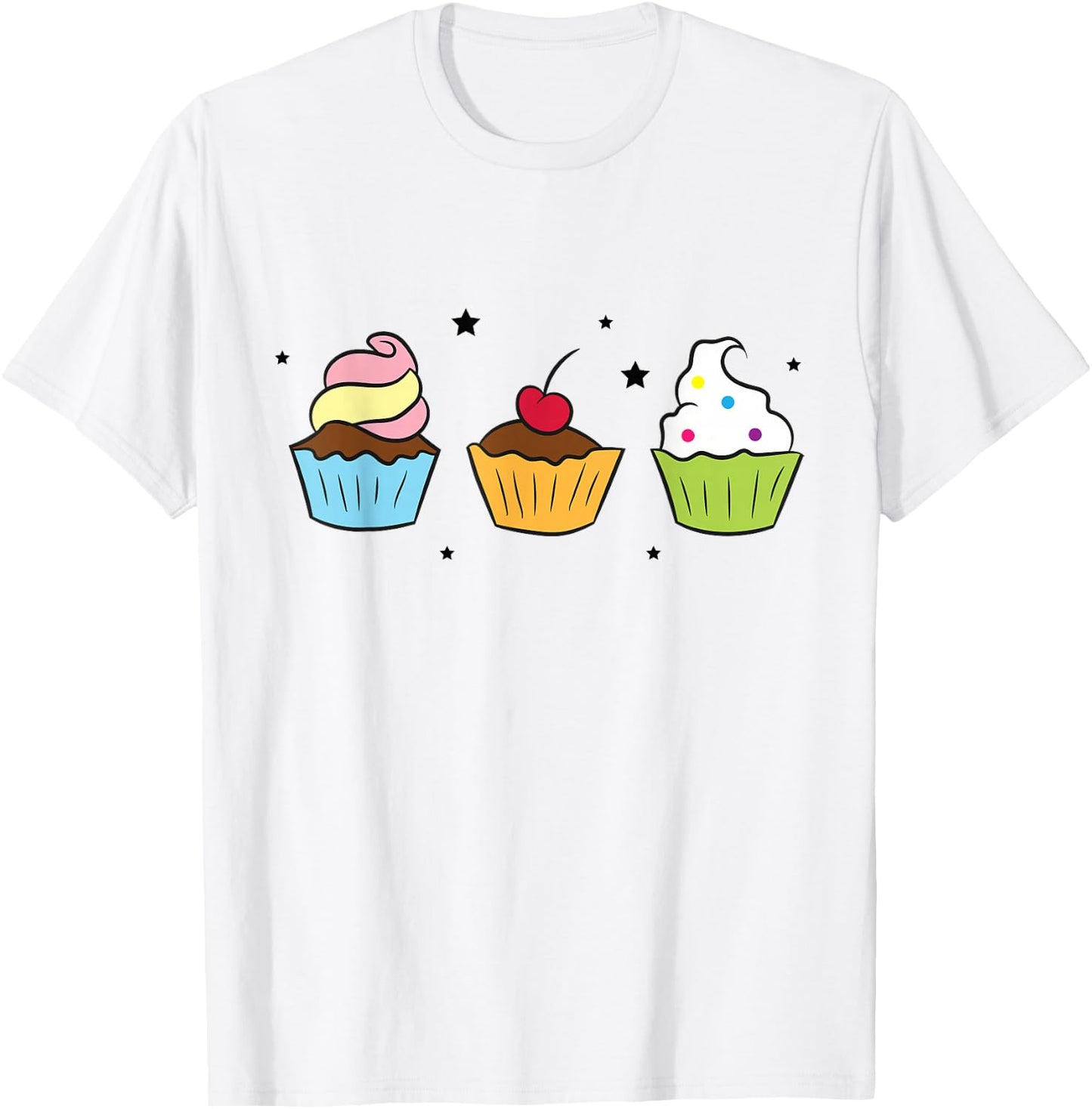 Cupcakes Baking Cupcakes Sweet Cupcakes Baker T-Shirt - T-Shirt | White