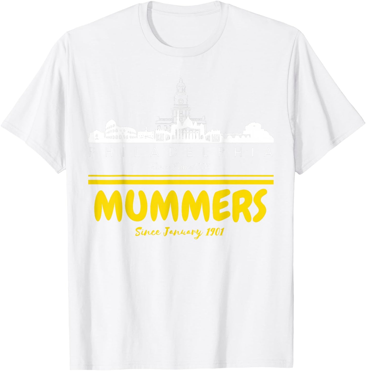 Mummers Day New Years Shirt Funny Gifts T-Shirt - T-Shirt | White