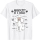 Funny Anatomy Poodle Dog Standard Poodle Owner Poodle Lover T-Shirt - T-Shirt | White
