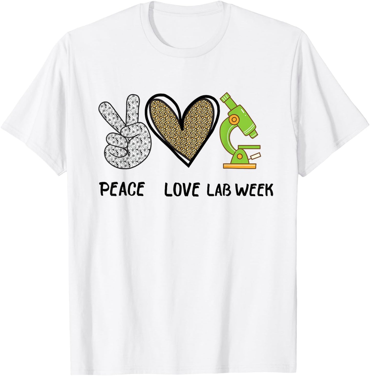 Peach Love Lab Week 2022 Laboratory Tech Technologist T-Shirt - T-Shirt | White