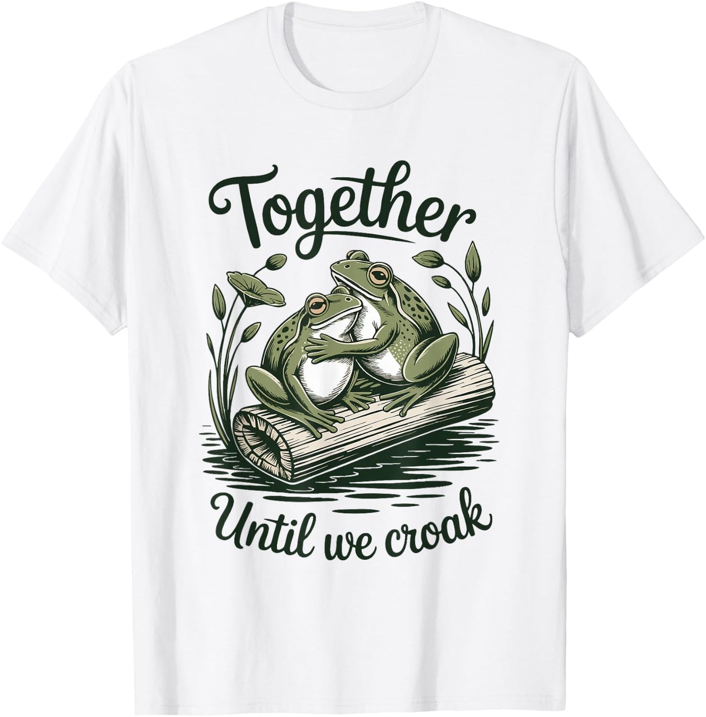 Funny Frog Bride & Groom Honeymoon Style T-Shirt - T-Shirt | White