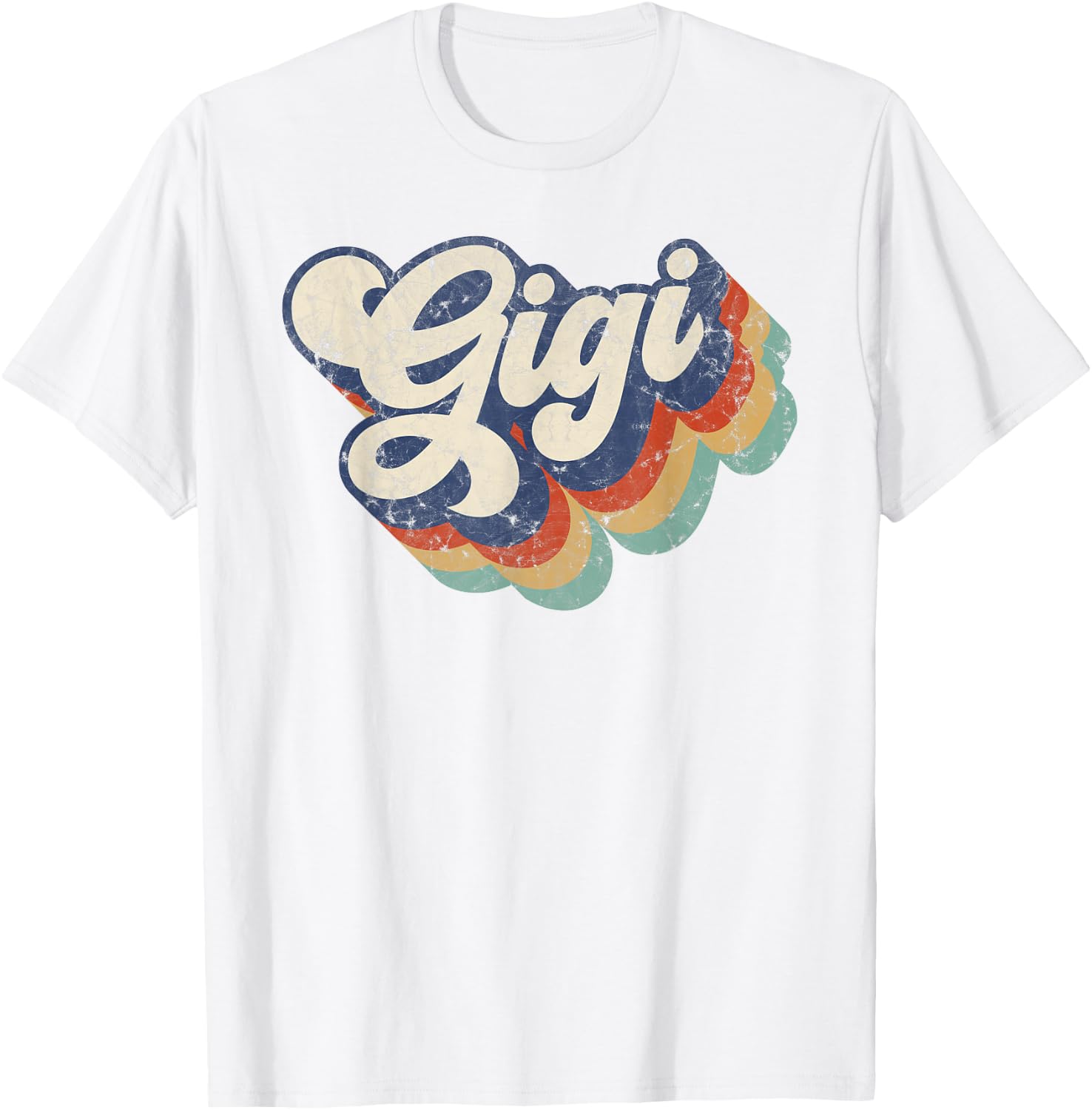 Retro Cute Gigi for Grandma Best Gigi Ever Mother's Day T-Shirt - T-Shirt | White