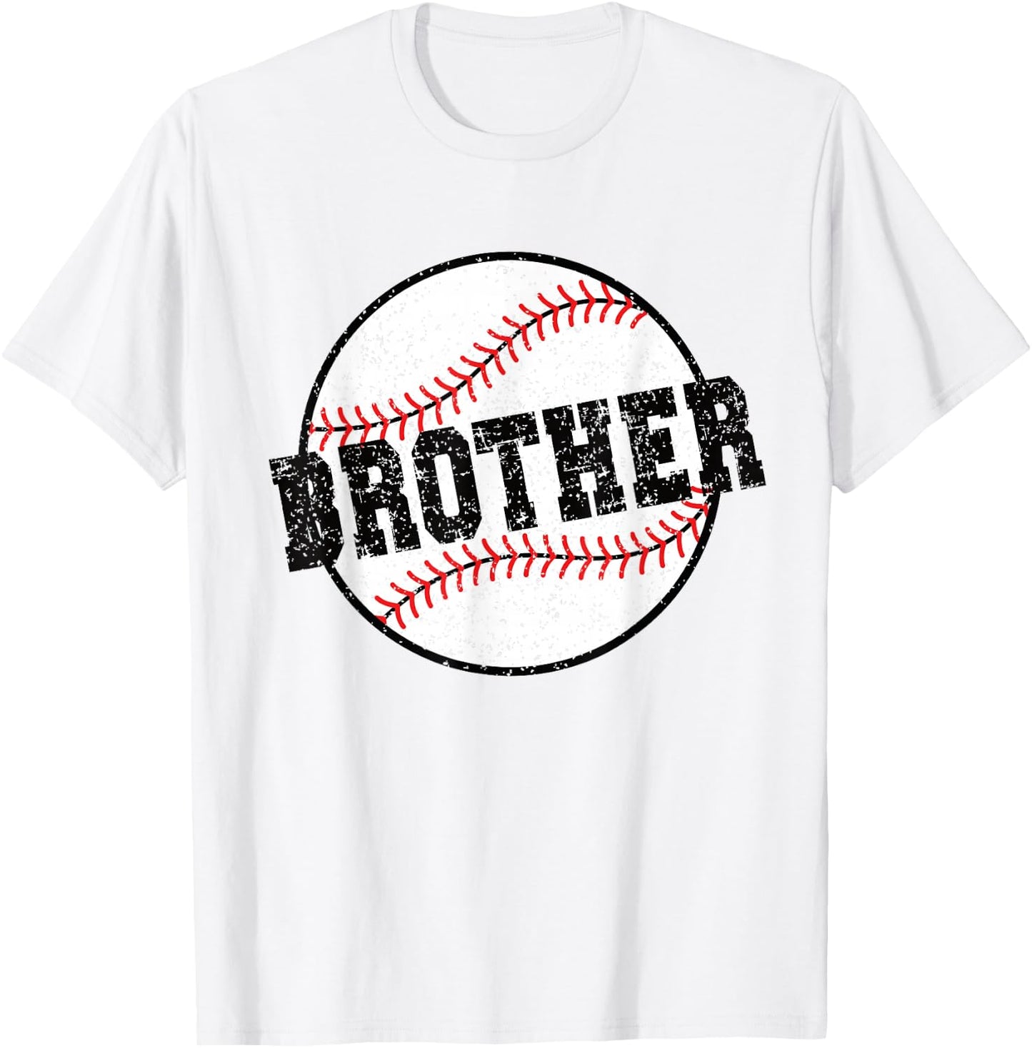 Baseball Brother Of A Baseball Player Brother T-Shirt - T-Shirt | White