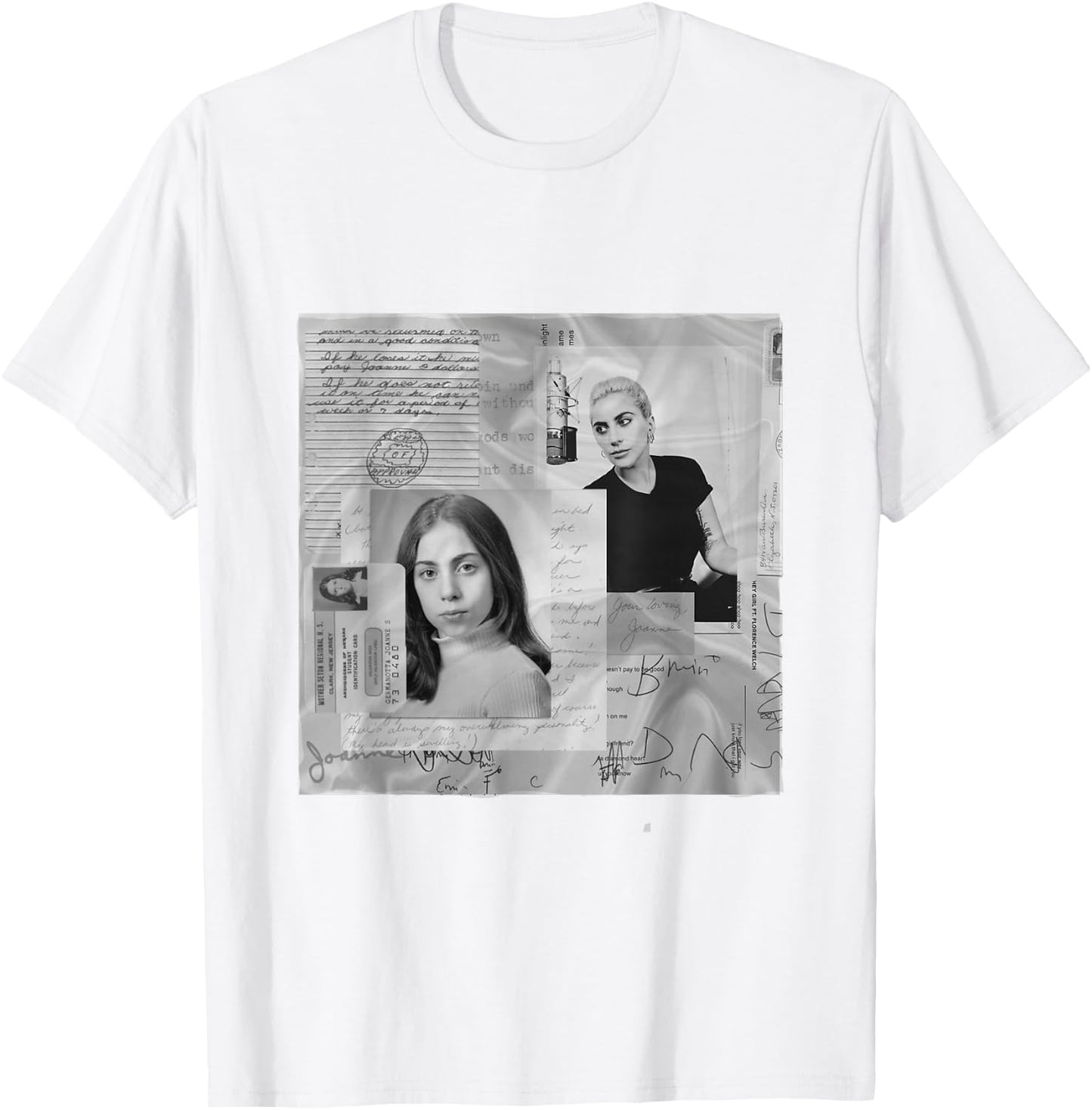Lady Gaga Official Joanne White Photo T-Shirt - T-Shirt | White