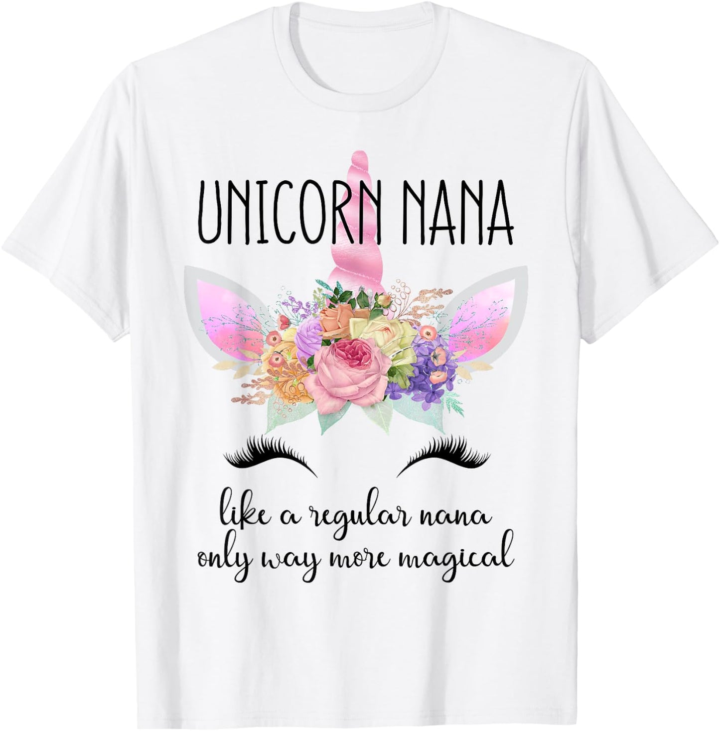 Unicorn Grandma of the Birthday Girl Unicorn Nana T-Shirt - T-Shirt | White