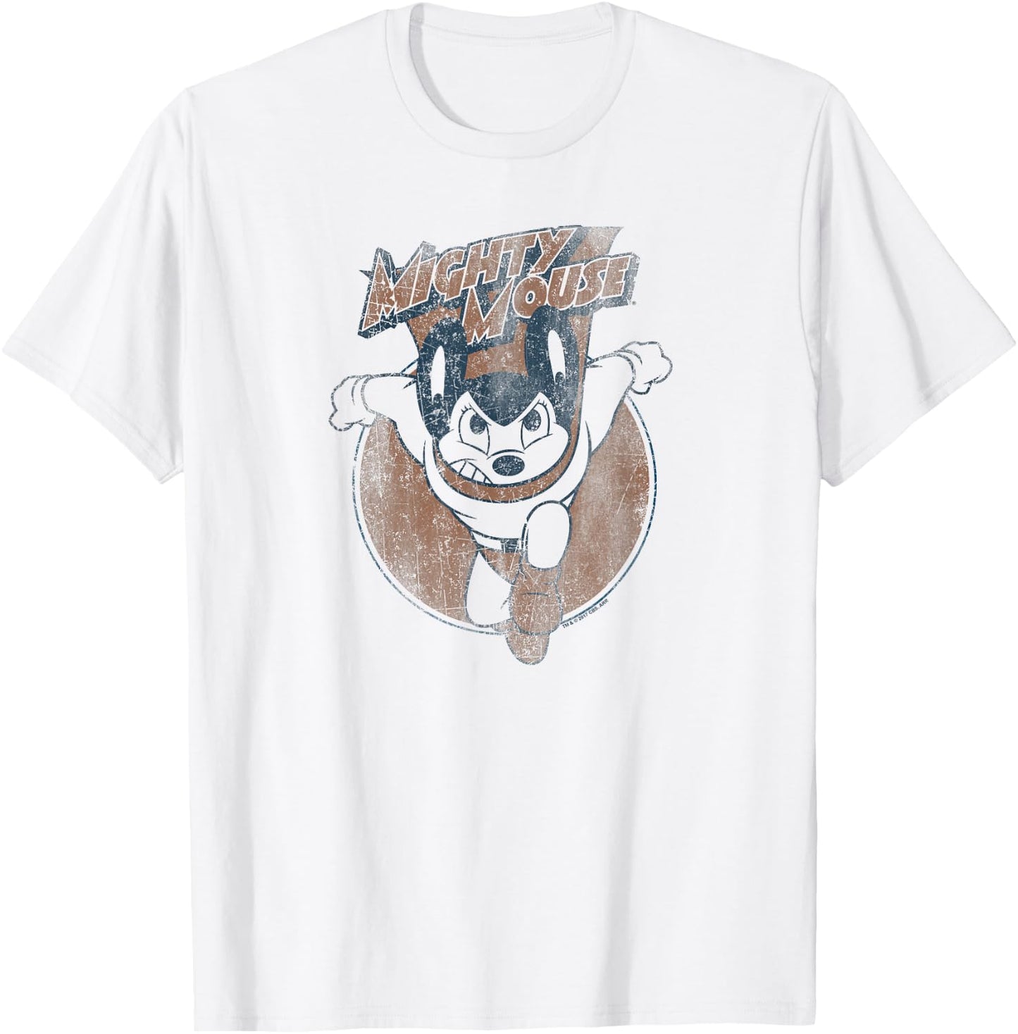 Mighty Mouse Flying With Purpose T-Shirt - T-Shirt | White