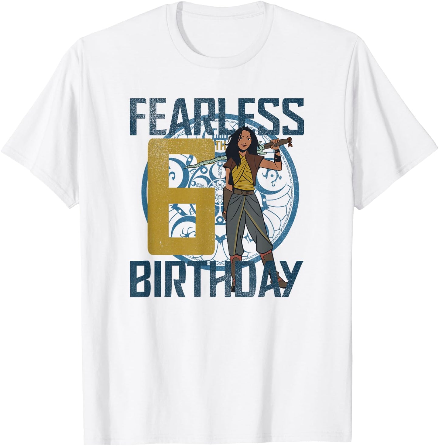 Disney Raya and the Last Dragon Birthday Fearless Sixth T-Shirt - T-Shirt | White
