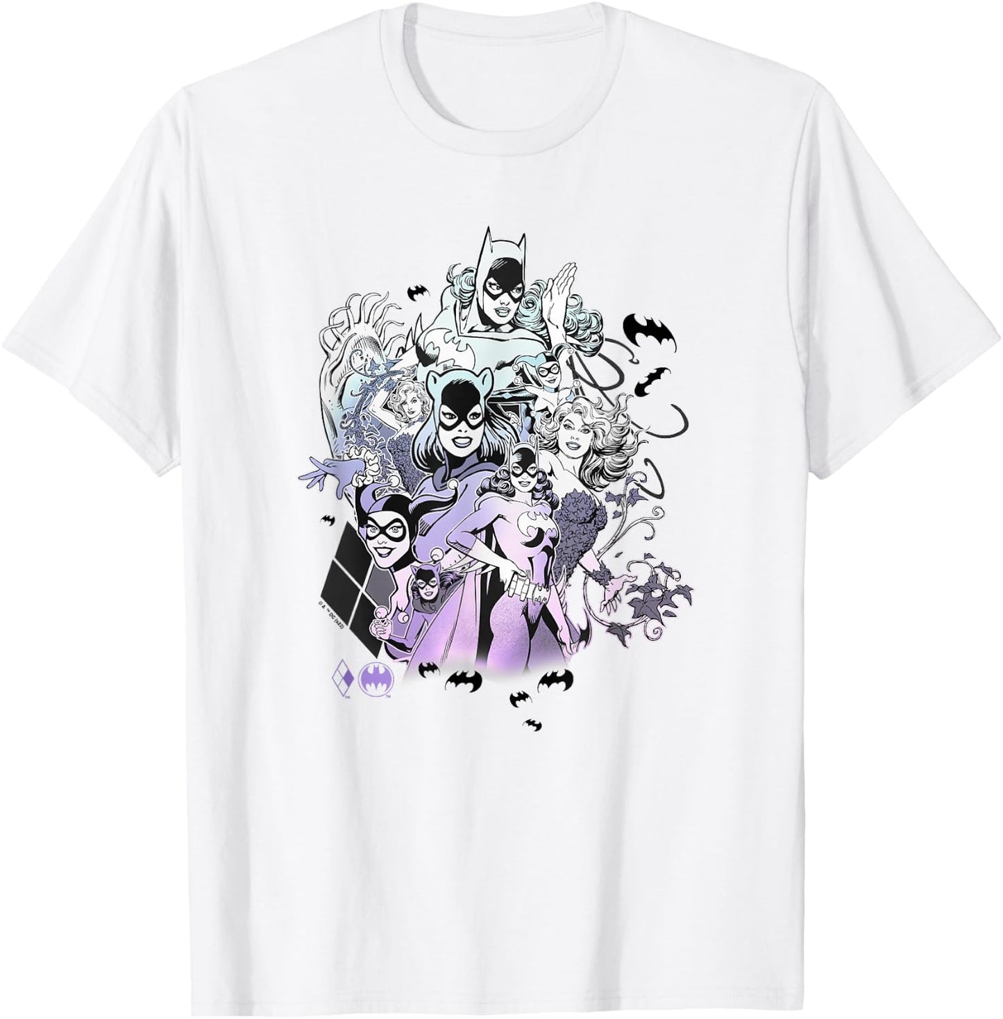 DC Comics Batgirl & Company Character Collage T-Shirt - T-Shirt | White