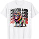 Proud Nederland Boys Oranje Dad Netherlands Hup Holland Lion T-Shirt - T-Shirt | White