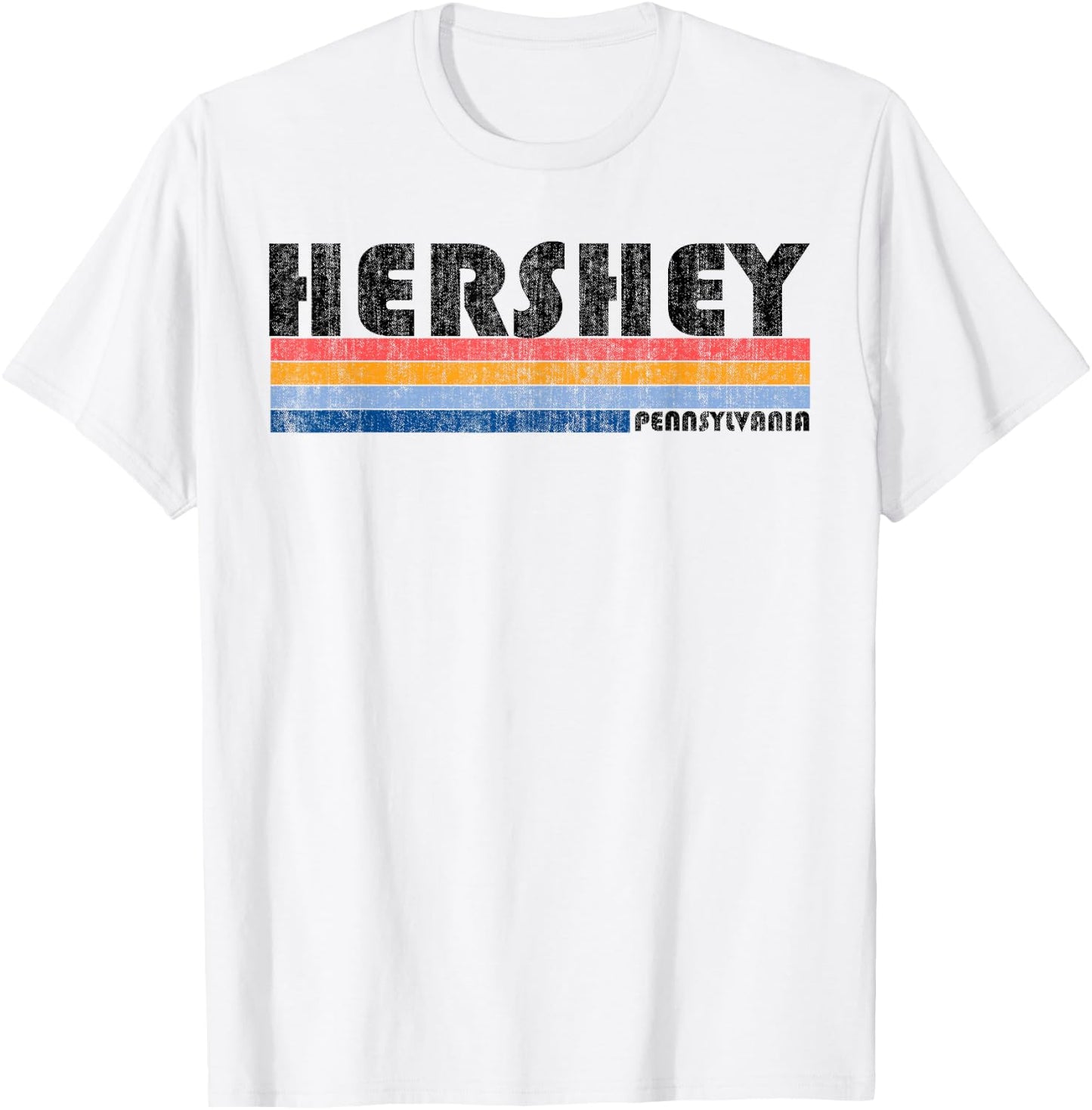 Vintage 1980s Style Hershey PA T-Shirt - T-Shirt | White