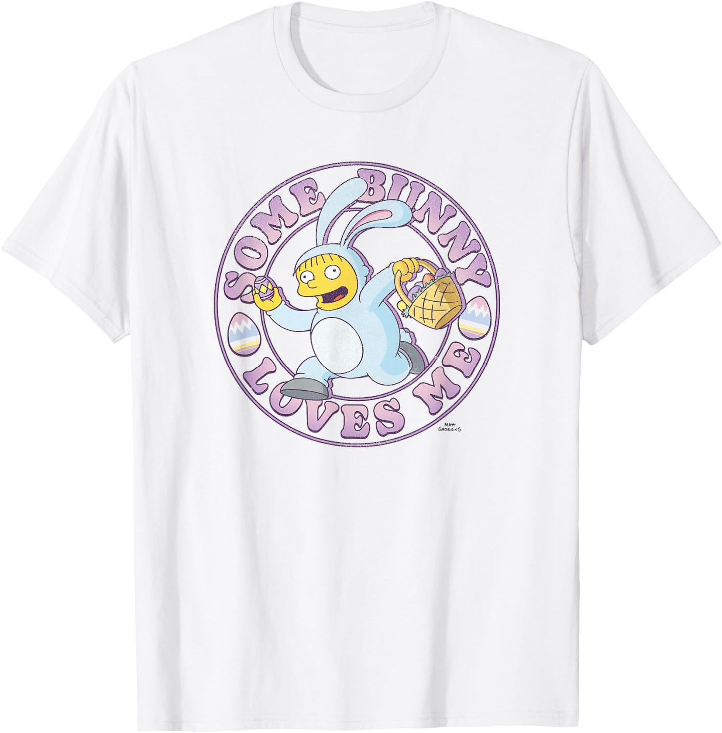 The Simpsons Easter Ralph Wiggum Some Bunny Loves Me T-Shirt - T-Shirt | White