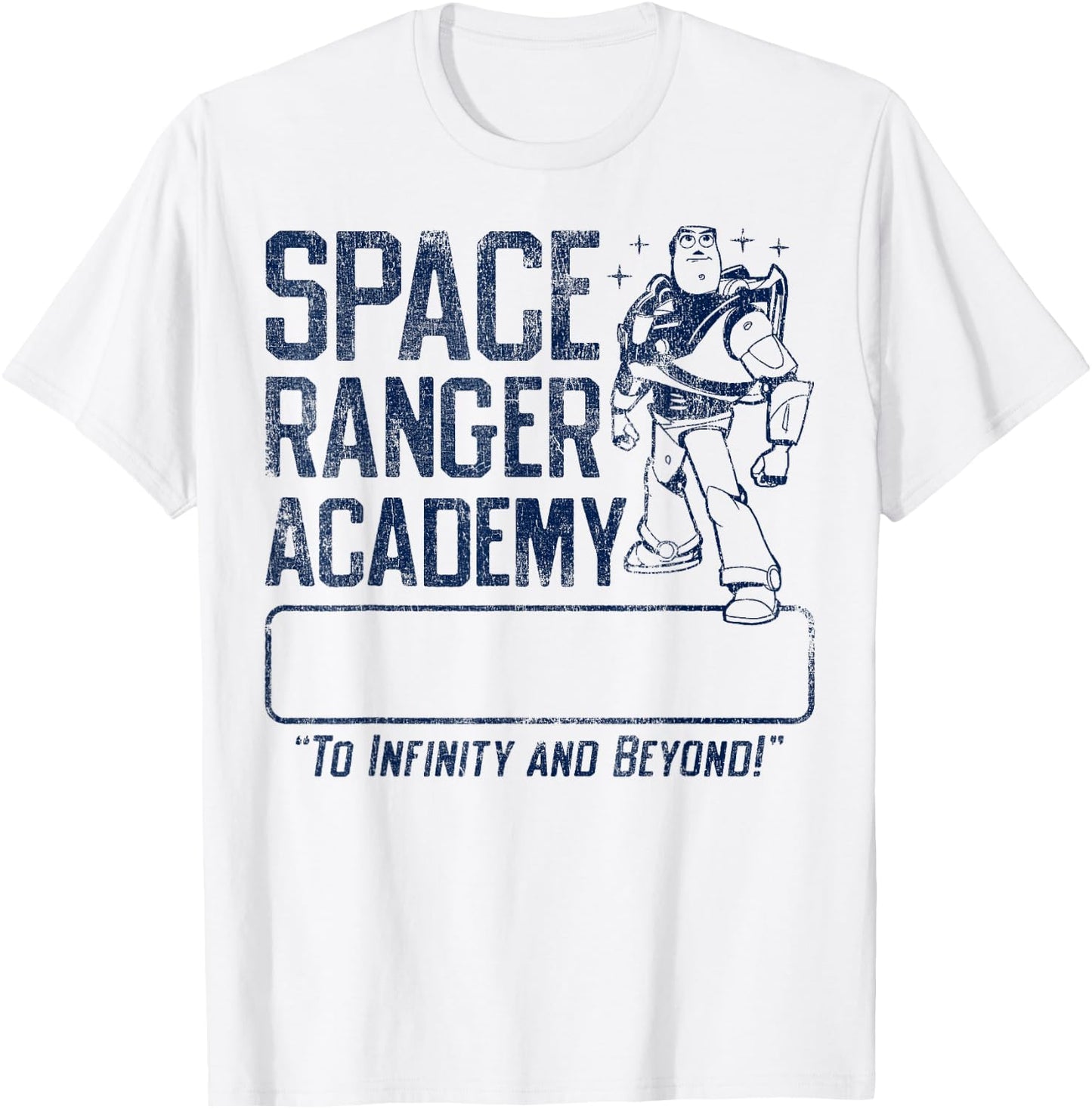 Disney Pixar Toy Story Buzz Lightyear Space Ranger Academy T-Shirt - T-Shirt | White