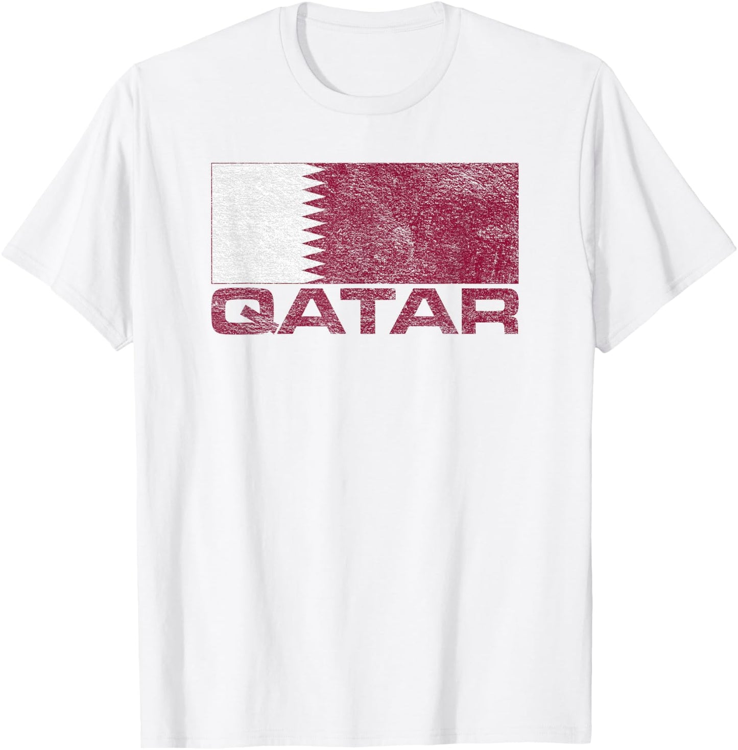 Qatar Flag Doha Qatari Pride T-Shirt - T-Shirt | White