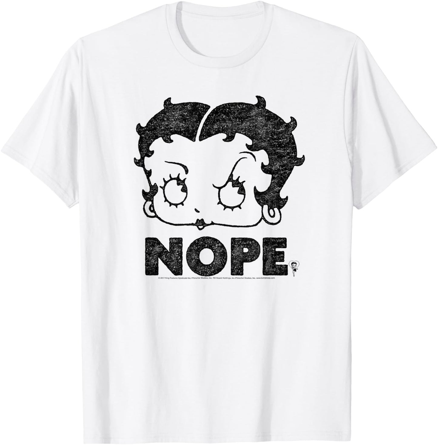 Betty Boop Boop Nope T-Shirt - T-Shirt | White