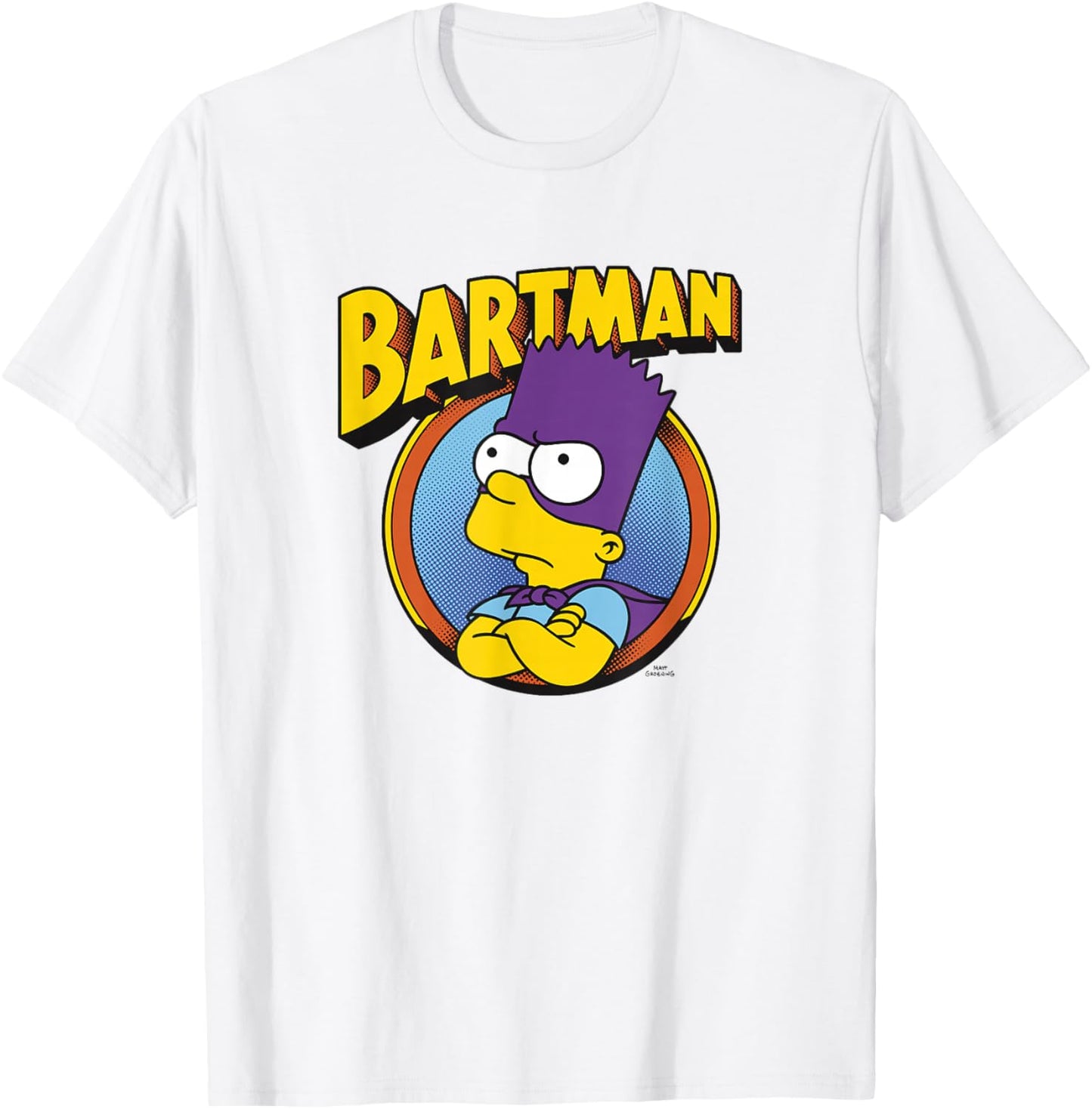 The Simpsons Bartman Hero Shot T-Shirt - T-Shirt | White