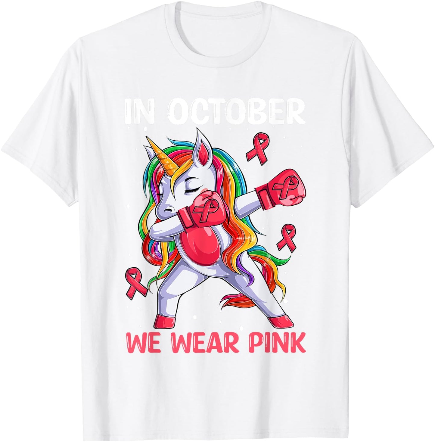 Girls Breast Cancer Shirts Kids Toddlers T-Shirt - T-Shirt | White