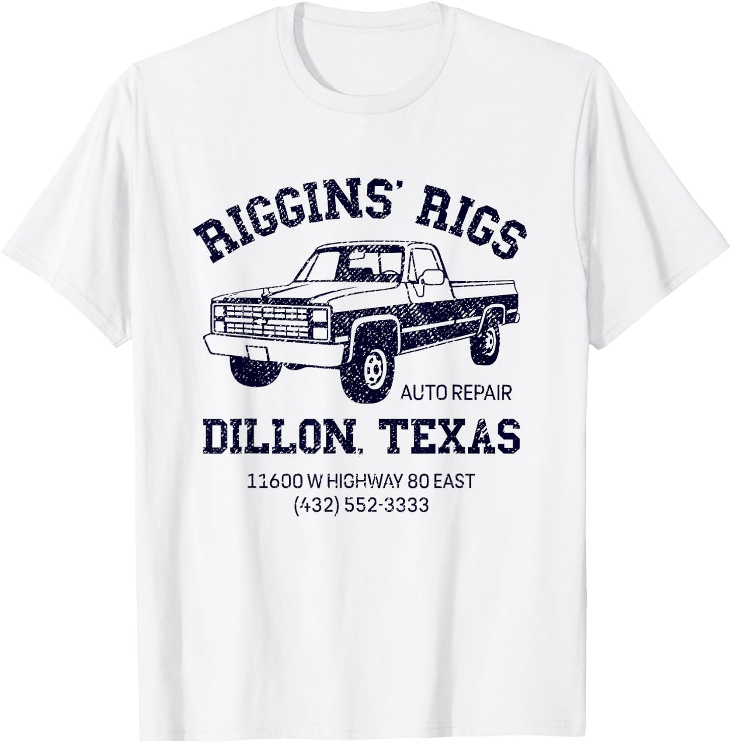 Dillon Texas Friday Night Football Player Fan Riggins Rigs T-Shirt - T-Shirt | White
