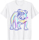 English Bulldog Lovers Shirts | Line Drawing Artsy Bulldog T-Shirt - T-Shirt | White