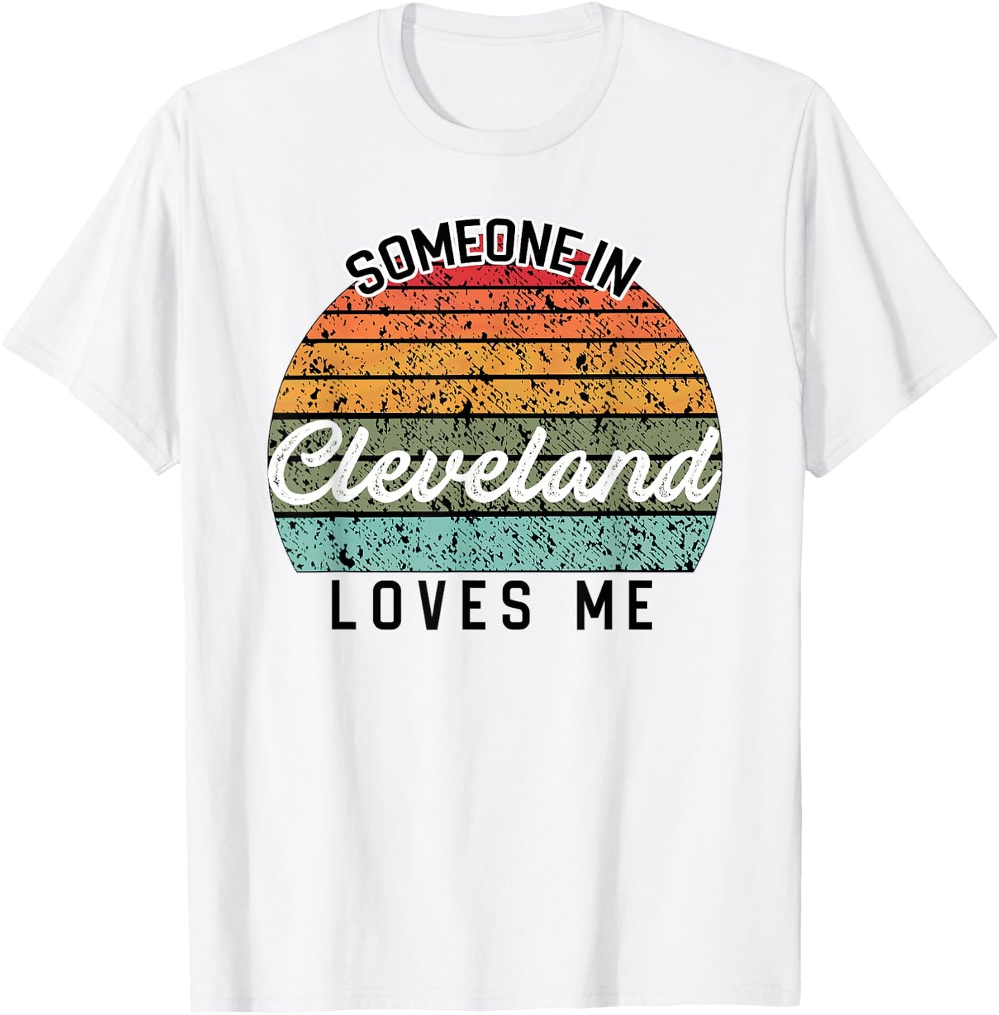 Someone in Cleveland Loves Me United States Family Travel T-Shirt - T-Shirt | White