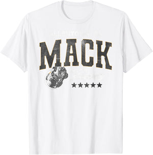 Mack Trucks Allentown, PA Athletic Logo with Stars Trucker T-Shirt - T-Shirt | White