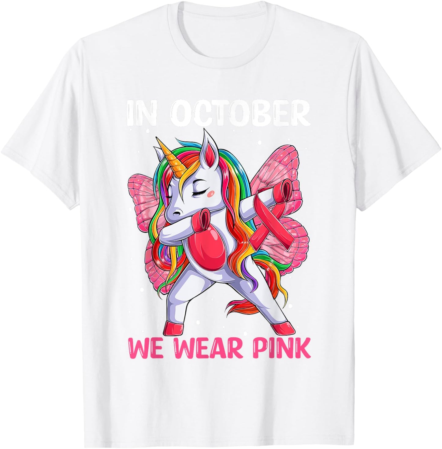 Girls Breast Cancer Awareness for Toddlers Kids T-Shirt - T-Shirt | White