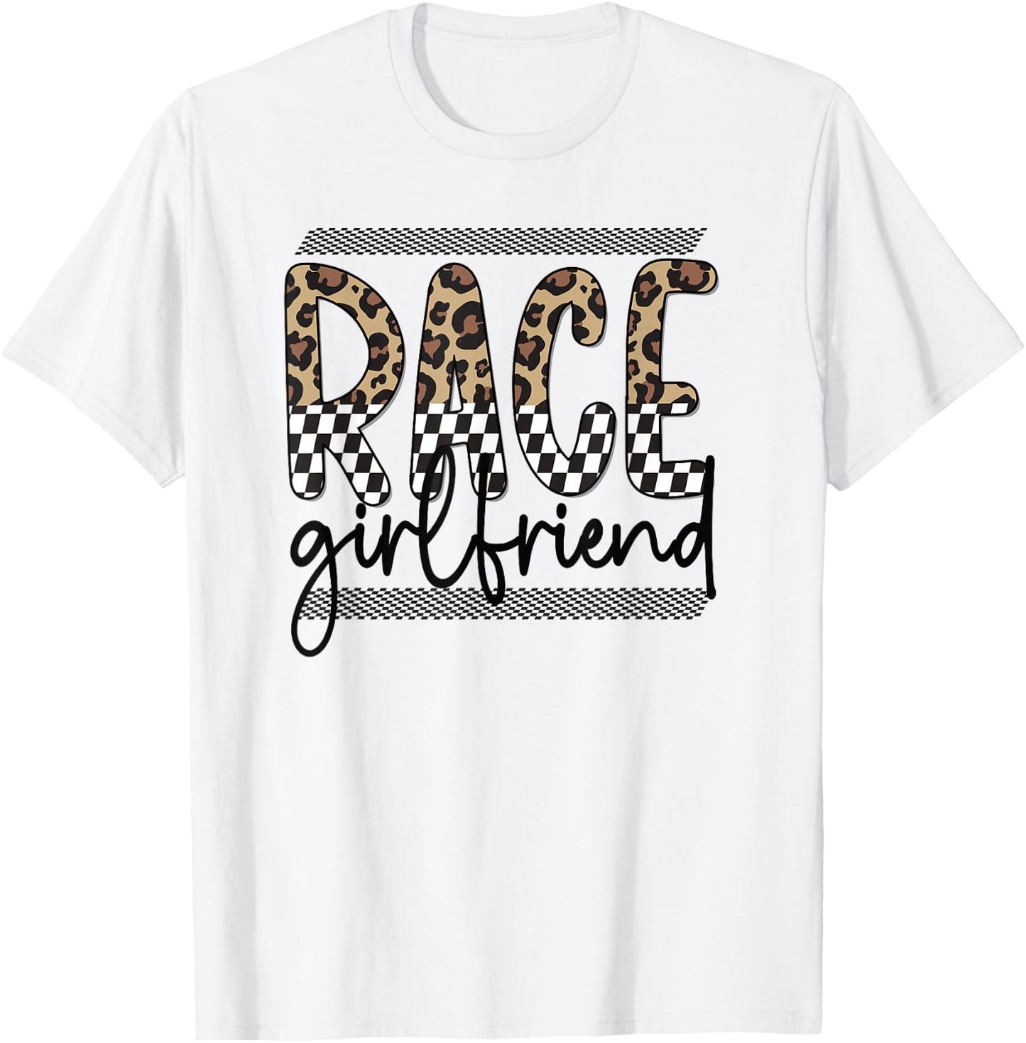 Race Girlfriend Best Racing Girlfriend Of A Racer T-Shirt - T-Shirt | White