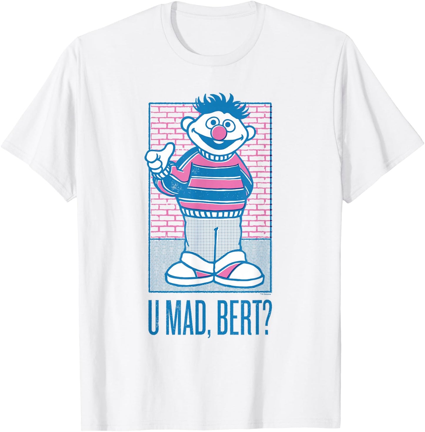 Sesame Street Ernie You Mad, Bert? T-Shirt - T-Shirt | White
