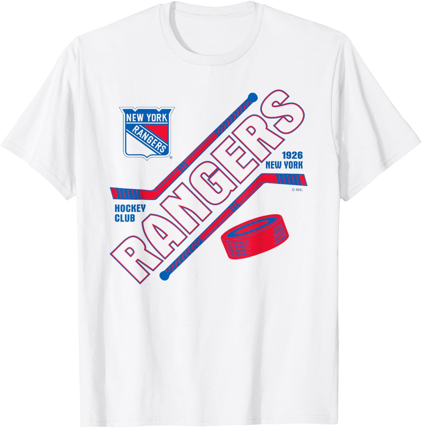 New York Rangers Force White Officially Licensed T-Shirt - T-Shirt | White