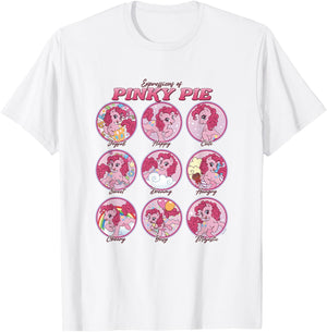 My Little Pony: Friendship is Magic Expressions of Pinky Pie T-Shirt - T-Shirt | White