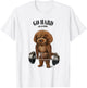 Poodle Dog Muscle Training with Barbell Shrug Bar Fitness Women Kids T-Shirt - T-Shirt | White