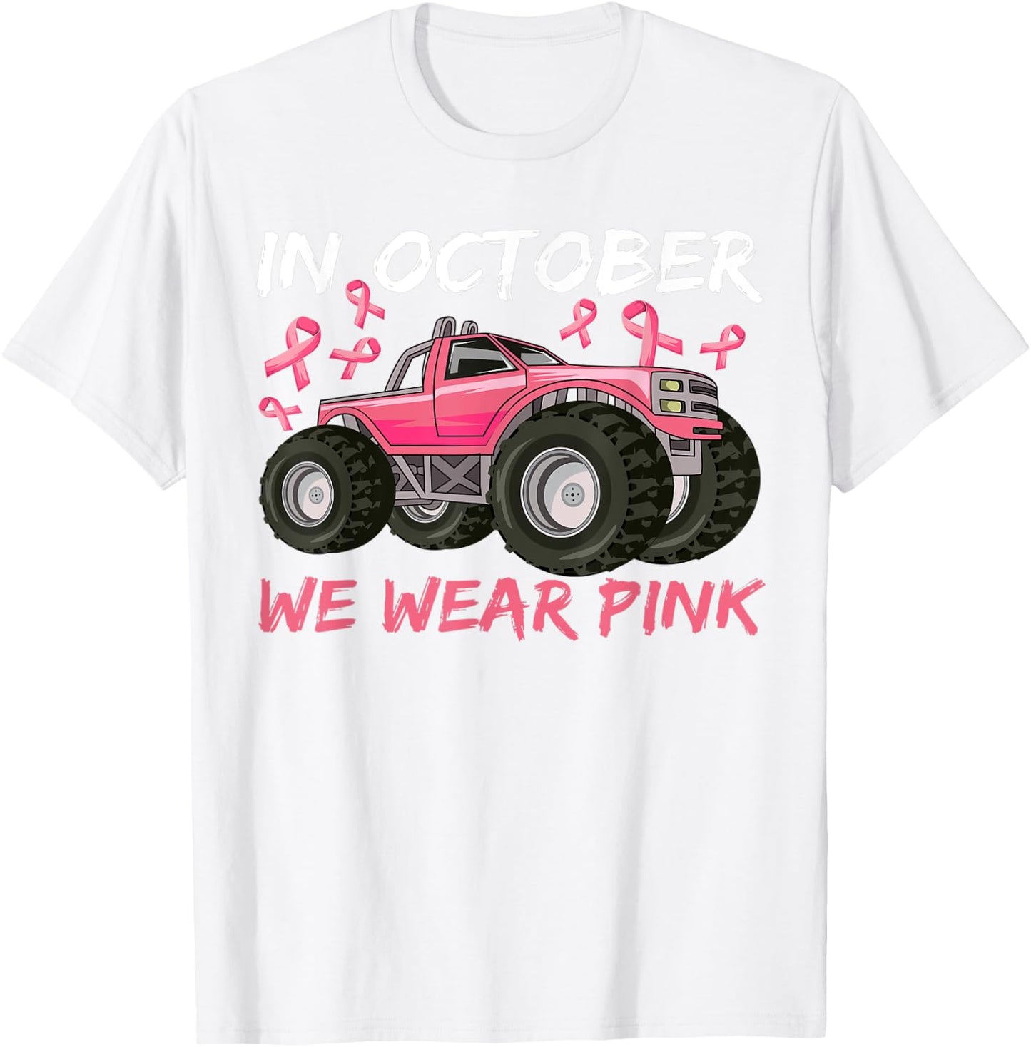 Boys Breast Cancer Shirt, Breast Cancer Shirts for Kids T-Shirt - T-Shirt | White