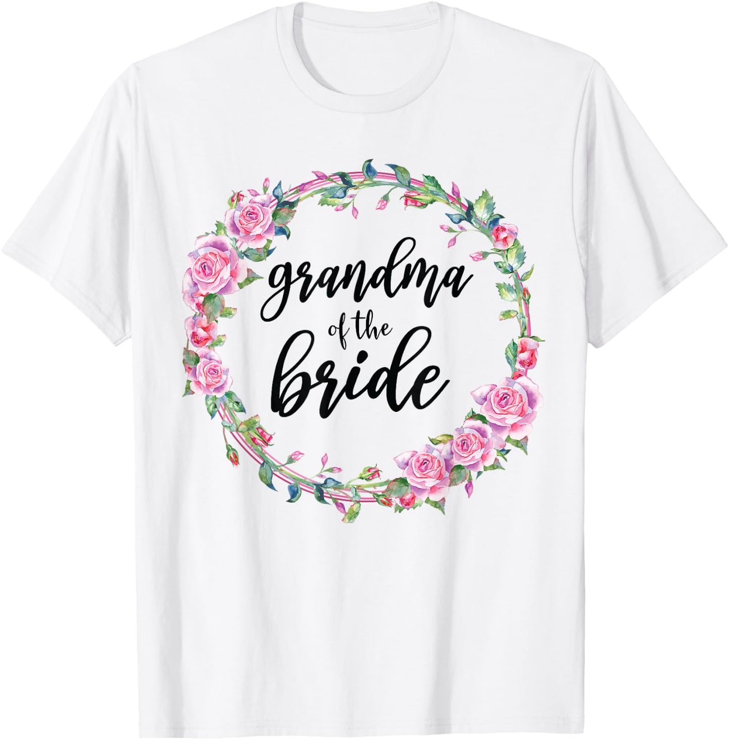 Grandma Of The Bride Wedding Matching Bridal Party T-Shirt - T-Shirt | White