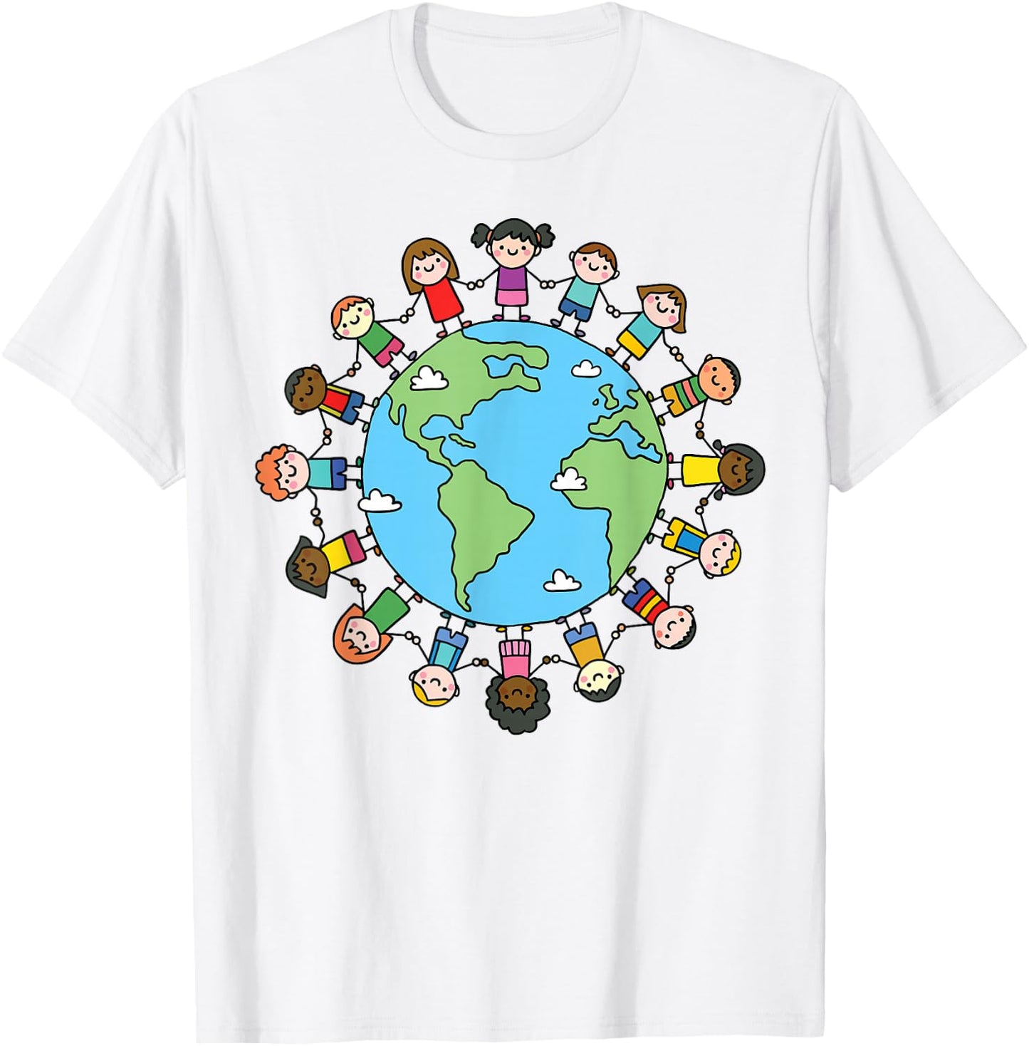 Earth Day 2026 Boys Girls Environment Nature Planet Teacher T-Shirt - T-Shirt | White