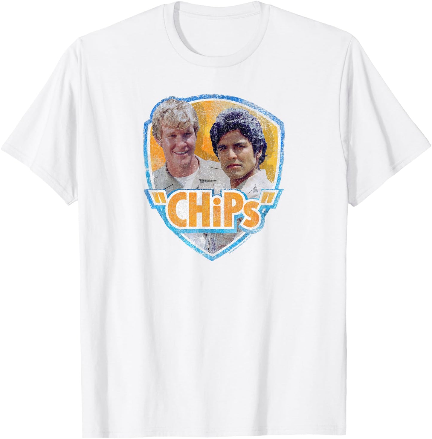 Chips TV Series Characters T-Shirt - T-Shirt | White