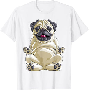 Pug Funny Pet Lover Dog Lover T-Shirt - T-Shirt | White