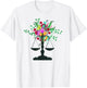 Scales of Justice Flowers Design Female Lawyers Law Student T-Shirt - T-Shirt | White