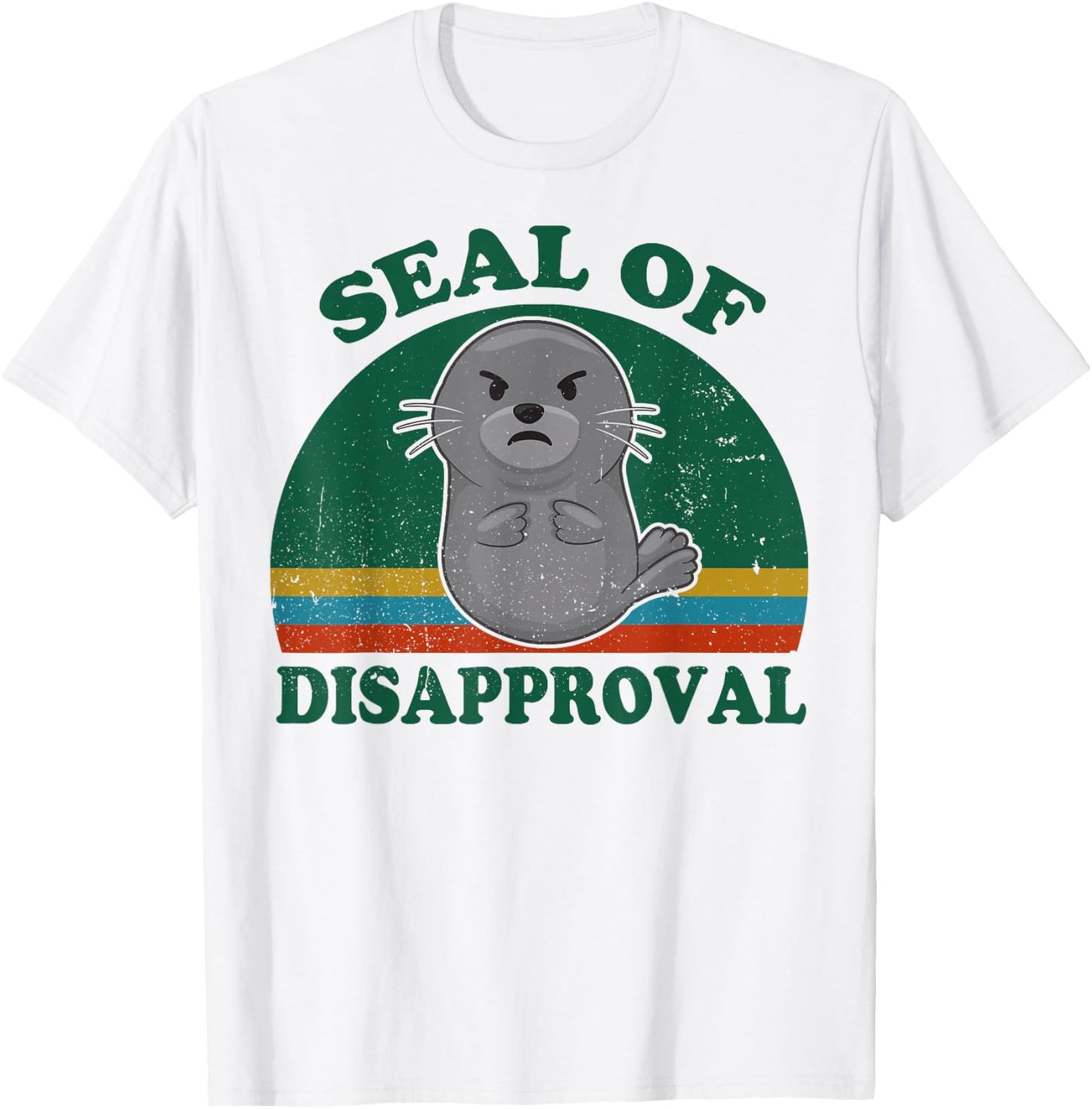 Funny Seal of Disapproval for Beach Ocean Animal Lover T-Shirt - T-Shirt | White