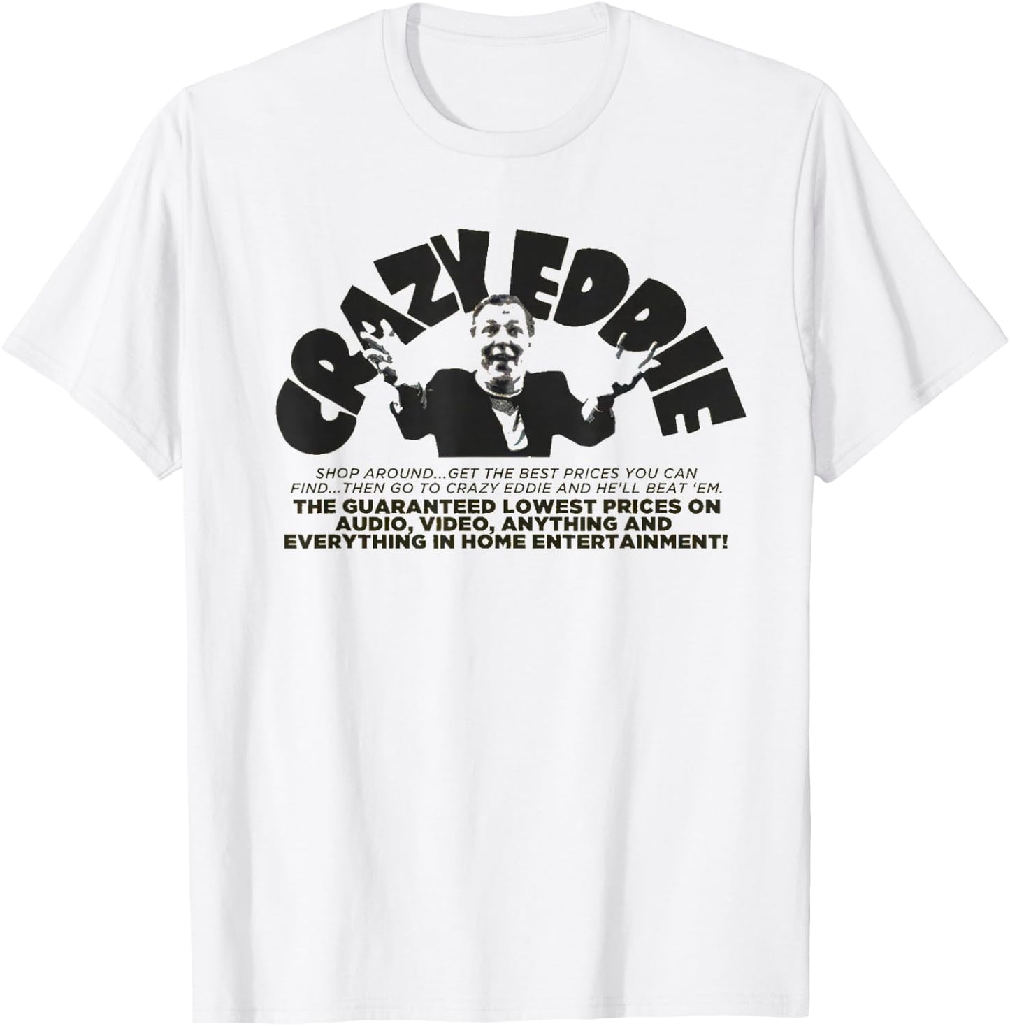 Crazy Eddie Department Store Retro Vintage T-Shirt - T-Shirt | White