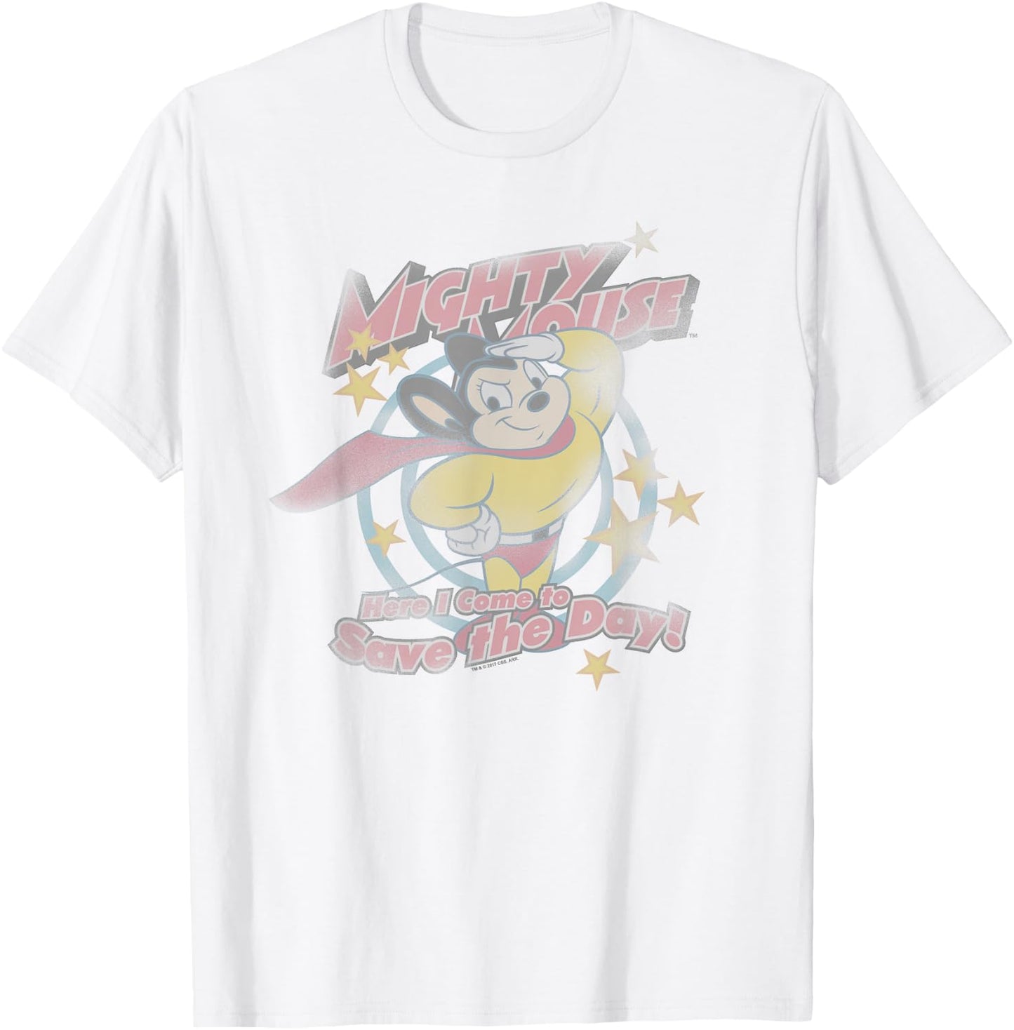 Mighty Mouse at Your Service T-Shirt - T-Shirt | White