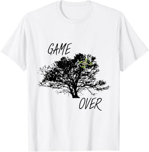 FPV Drone in tree game over T-Shirt - T-Shirt | White